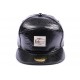 Casquette Snapback JBB Couture Noire Style Cuir Serpent ANCIENNES COLLECTIONS divers