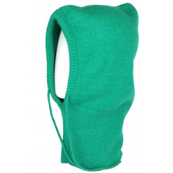 Cagoule Verte Tendance Balaclava en Laine Classe Balak Cagoule Nyls Création