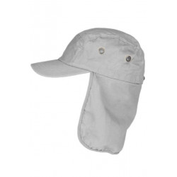 Casquette Protege Nuque Grise en Coton Saharienne Nedeyv CASQUETTES Nyls Création