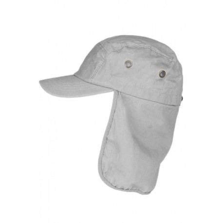 Casquette Protege Nuque Grise en Coton Saharienne Nedeyv CASQUETTES Nyls Création