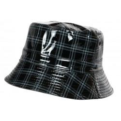 Bob Chapeau de Pluie Noir et Gris à Carreaux Original Skothy CHAPEAUX Nyls Création