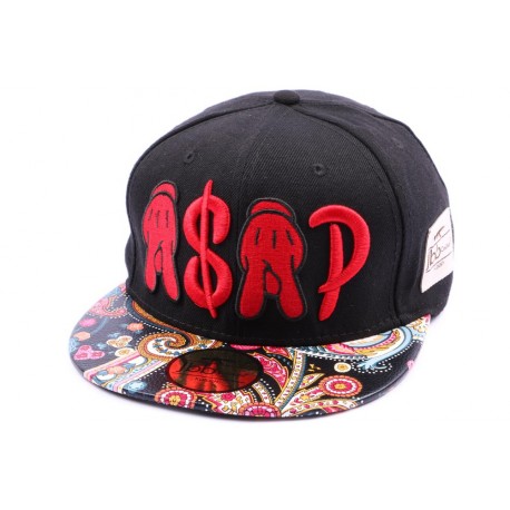 Casquette Snapback JBB Couture ASAP Rouge Noire Urbanwear ANCIENNES COLLECTIONS divers