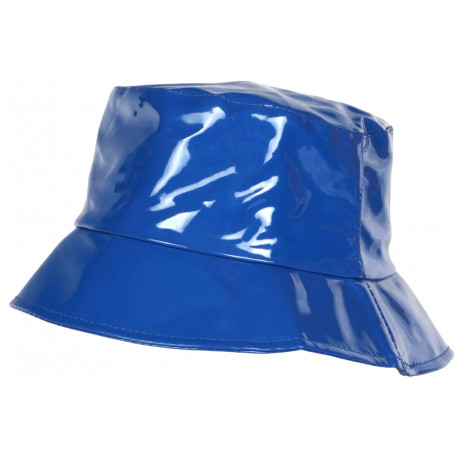 Chapeau Pluie Bleu Tendance Bob Impermeable Vernis Pluyx CHAPEAUX Nyls Création