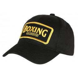 Casquette Boxing Noire et Dorée Fashion et Classe Originale Baseball CASQUETTES Nyls Création