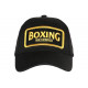 Casquette Boxing Noire et Dorée Fashion et Classe Originale Baseball CASQUETTES Nyls Création