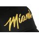 Casquette Miami Dorée et Noire Design Vintage Classe Baseball CASQUETTES Nyls Création