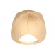 Casquette NY Beige Ecusson Cuir NY Marron Classe Baseball Major CASQUETTES Hip Hop Honour