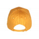 Casquette NY Jaune Ecusson Cuir NY Marron Classe Baseball Major CASQUETTES Hip Hop Honour