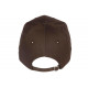 Casquette NY Marron Ecusson Cuir NY Marron Classe Baseball Major CASQUETTES Hip Hop Honour