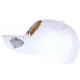 Casquette Indien Blanche USA avec Coiffe Tendance Baseball CASQUETTES Nyls Création