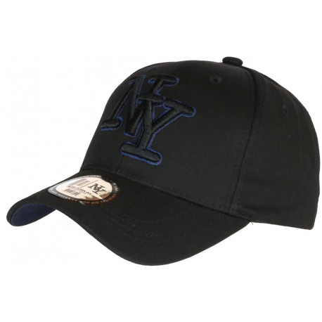 Casquette NY Bleue Marine et Noire Classe Visiere Baseball Broadwyx CASQUETTES Hip Hop Honour