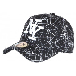 Casquette NY Noire et Blanche Fashion Baseball Spider CASQUETTES Hip Hop Honour