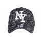 Casquette NY Noire et Blanche Fashion Baseball Spider CASQUETTES Hip Hop Honour