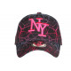 Casquette NY Rose et Bleue Design Original Baseball Spider CASQUETTES Hip Hop Honour