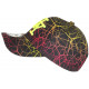 Casquette Enfant Jaune Fluo et Orange Tendance Spider NY Baseball de 7 à 12 ans Casquette Enfant Hip Hop Honour