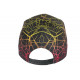 Casquette Enfant Jaune Fluo et Orange Tendance Spider NY Baseball de 7 à 12 ans Casquette Enfant Hip Hop Honour