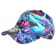 Casquette Enfant Requin Bleue et Rose Originale Wild NY Baseball 7 a 12 ans Casquette Enfant Hip Hop Honour