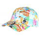 Casquette Enfant Jaune Bleue Lemon Summer Time NY Baseball 7 à 11 Ans Casquette Enfant Hip Hop Honour