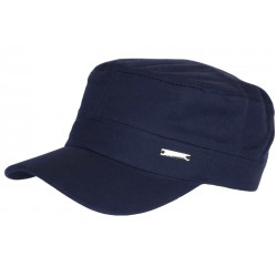 Casquette Militaire Bleue Marine Army en Coton Tendance Clyff CASQUETTES Léon montane