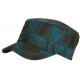 Casquette Militaire Bleue Camouflage Armée en Coton Clyff CASQUETTES Léon montane