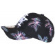 Casquette NY Noire et Rose Palmier Tropicale Sunrise Baseball CASQUETTES Hip Hop Honour