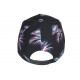 Casquette NY Noire et Rose Palmier Tropicale Sunrise Baseball CASQUETTES Hip Hop Honour