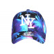 Casquette NY Bleue et Violette Palmiers Tropicale Sunrise Baseball CASQUETTES Hip Hop Honour