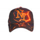 Casquette NY Orange et Bleue Streetwear Originale Baseball Badyx CASQUETTES Hip Hop Honour