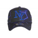 Casquette NY Bleue et Violette Streetwear Originale Baseball Badyx CASQUETTES Hip Hop Honour