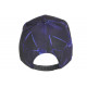 Casquette Enfant Bleue et Violette Originale Badyx NY Baseball de 7 à 12 ans Casquette Enfant Hip Hop Honour