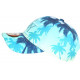 Casquette NY Bleu Turquoise Tropicale Print Palmiers Sunrise Baseball CASQUETTES Hip Hop Honour
