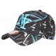 Casquette NY Bleue et Noire Look Fun Streetwear Baseball Larsy CASQUETTES Hip Hop Honour