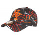 Casquette NY Orange et Noire Look Fun Streetwear Baseball Larsy CASQUETTES Hip Hop Honour