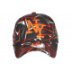 Casquette NY Orange et Noire Look Fun Streetwear Baseball Larsy CASQUETTES Hip Hop Honour