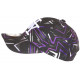 Casquette NY Violette et Noire Look Fun Streetwear Baseball Larsy CASQUETTES Hip Hop Honour