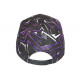 Casquette NY Violette et Noire Look Fun Streetwear Baseball Larsy CASQUETTES Hip Hop Honour