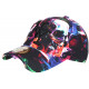 Casquette Tête de Mort Rose et Bleue Originale NY Baseball Skull CASQUETTES Hip Hop Honour