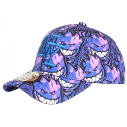 Casquette Enfant Rose et Violette Diablotins Fire NY de 7 a 11 ans Casquette Enfant Hip Hop Honour