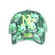 Casquette Enfant Verte Fluo Originale Diablotins Fire NY de 7 a 11 ans Casquette Enfant Hip Hop Honour