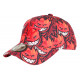 Casquette Enfant Rouge Orange Originale Diablotins Fire NY de 7 a 11 ans Casquette Enfant Hip Hop Honour