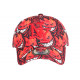 Casquette Enfant Rouge Orange Originale Diablotins Fire NY de 7 a 11 ans Casquette Enfant Hip Hop Honour