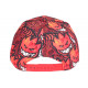 Casquette Enfant Rouge Orange Originale Diablotins Fire NY de 7 a 11 ans Casquette Enfant Hip Hop Honour