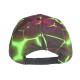 Casquette Enfant Vert Fluo et Noire Originale Badyx NY Baseball de 7 à 12 ans Casquette Enfant Hip Hop Honour