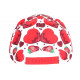 Casquette Enfant Rouge et Blanche Print Coeur Lovely NY de 7 a 12 ans Casquette Enfant Hip Hop Honour