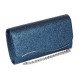 Pochette Femme Bleue Brillante Mariage Soiree Jollia Pochette cérémonie Nyls Création