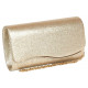 Pochette Femme Doree Gold Brillante Mariage Soiree Jollia Pochette cérémonie Nyls Création