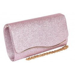 Pochette Femme Rose Brillante Mariage Soiree Jollia Pochette cérémonie Nyls Création