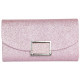 Grande Pochette Femme Rose Brillante Mariage Soiree Jolya Pochette cérémonie Nyls Création