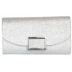 Grande Pochette Femme Grise Argent Sac Soiree Mariage Jolya Pochette cérémonie Nyls Création