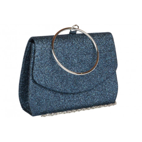 Sac de soiree Bleu Brillant Pochette femme Soiree Mariage Botya Pochette cérémonie Nyls Création